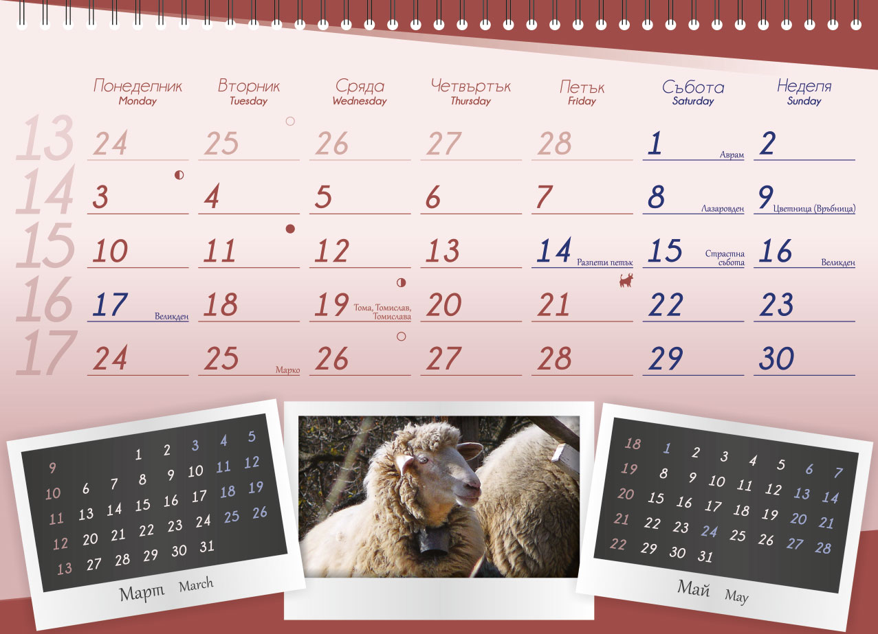 Calendar for ProChema Ltd.